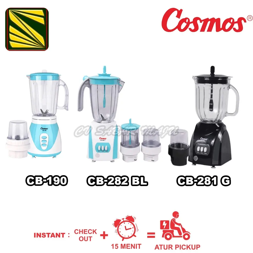 Cosmos Blender Plastik 2in1 CB-190